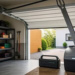 motoriser une porte garage sur batterie rechargeable